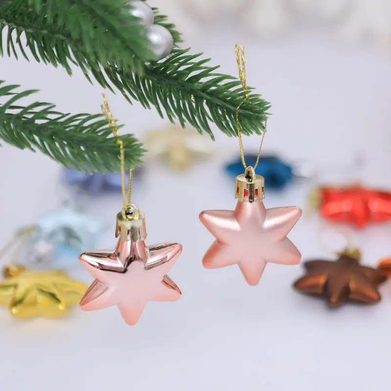 Electroplated Star Christmas Tapestries 5Cm Pink & Purple — feature 8