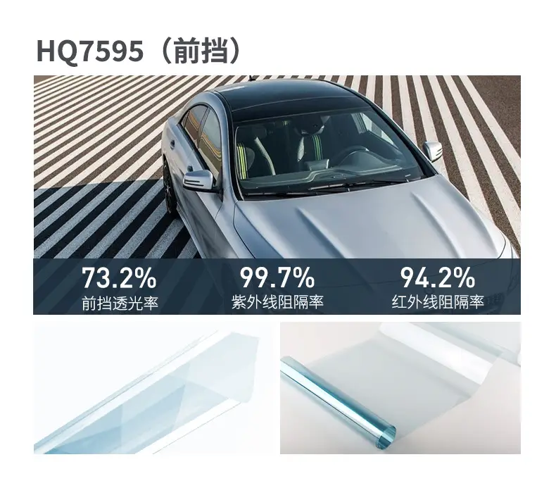 Car Window Film, High Heat Insulation, Sun Protection, Front Windshield Glass Film, Explosion-Proof Solar Film, Full Range of Car Window Film, Wholesale by the Roll — feature 18