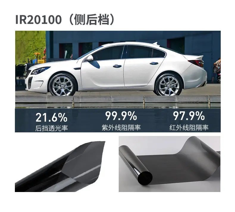 Car Window Film, High Heat Insulation, Sun Protection, Front Windshield Glass Film, Explosion-Proof Solar Film, Full Range of Car Window Film, Wholesale by the Roll — feature 24