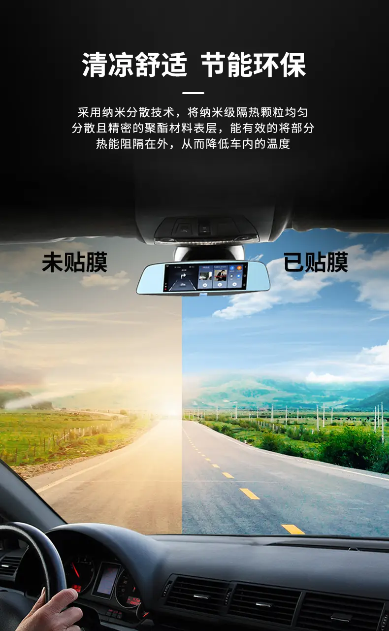 Car Window Film, High Heat Insulation, Sun Protection, Front Windshield Glass Film, Explosion-Proof Solar Film, Full Range of Car Window Film, Wholesale by the Roll — feature 7
