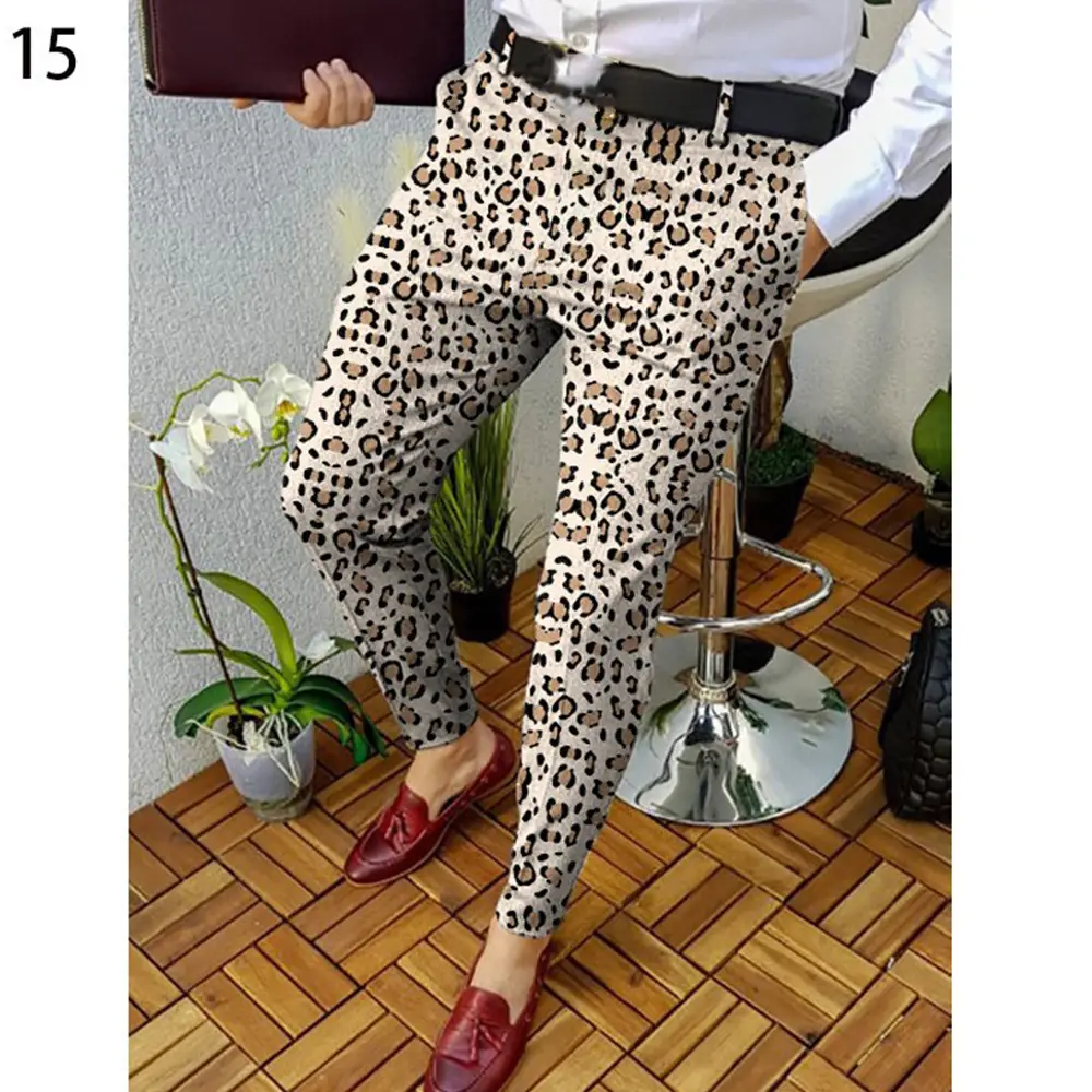 2026 Plaid Slim Fit Men's Trousers European American - Image 37