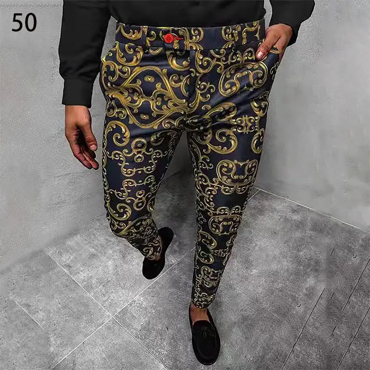 2026 Plaid Slim Fit Men's Trousers European American - Image 14