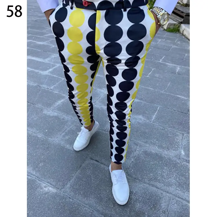 2026 Plaid Slim Fit Men's Trousers European American - Image 19