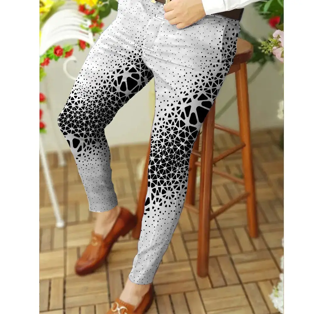 2026 Plaid Slim Fit Men's Trousers European American - Image 29