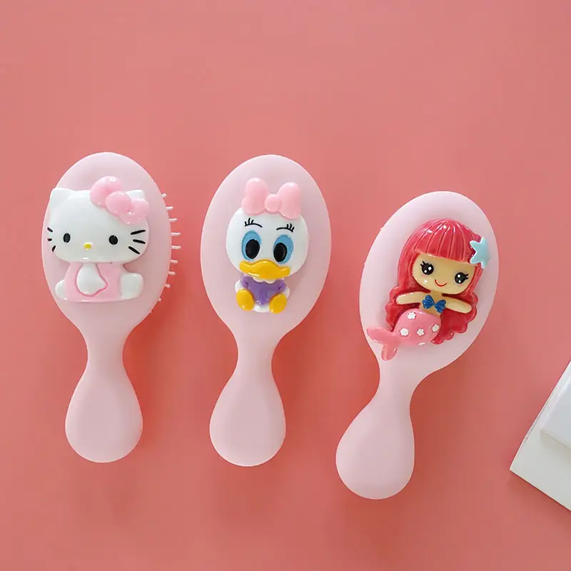 Cute Cartoon Hair Brush for Girls Pink - Image 14