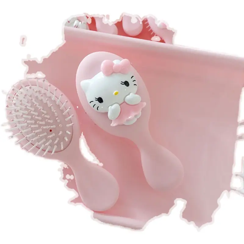 Cute Cartoon Hair Brush for Girls Pink - Image 16