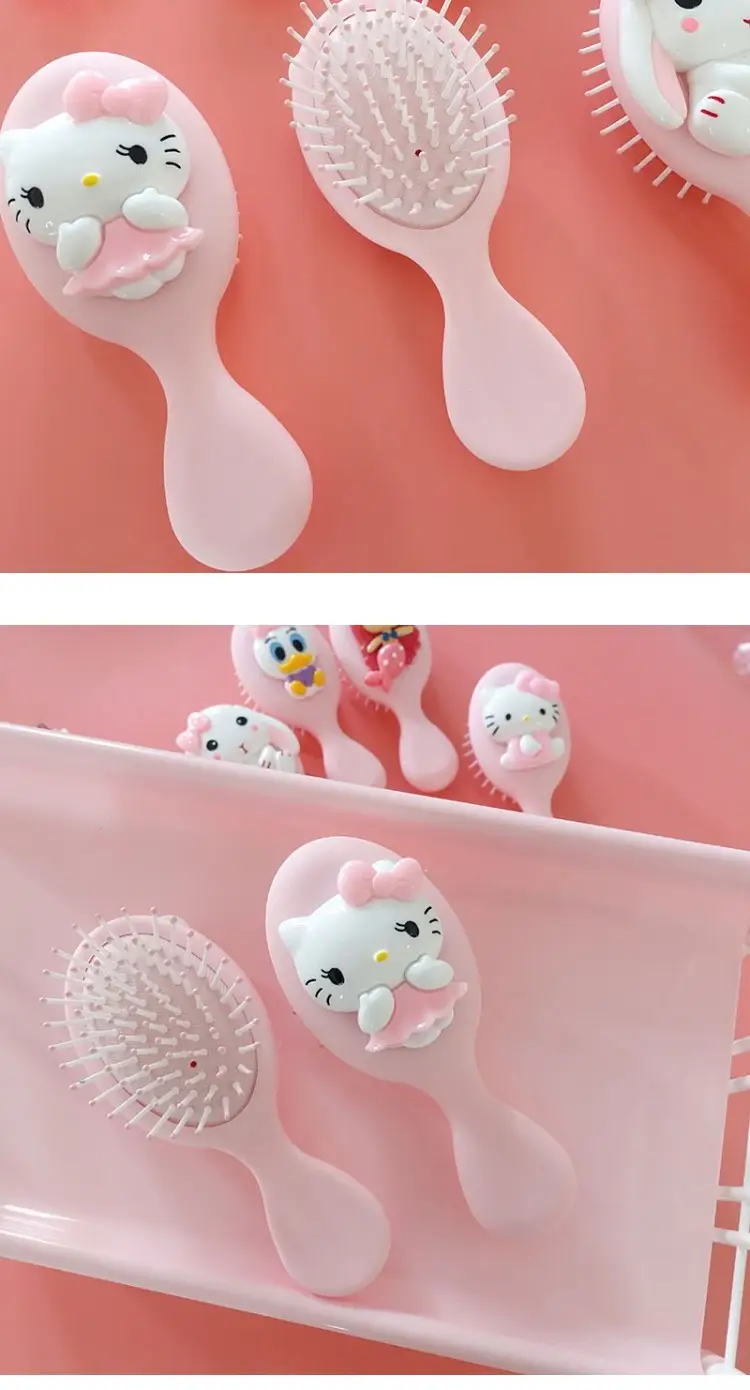 Cute Cartoon Hair Brush for Girls Pink — feature 3