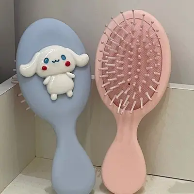 Cute Cartoon Hair Brush for Girls Pink - Image 11