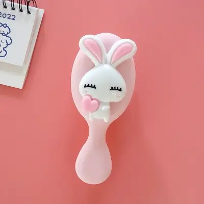 Cute Cartoon Hair Brush for Girls Pink - Image 3