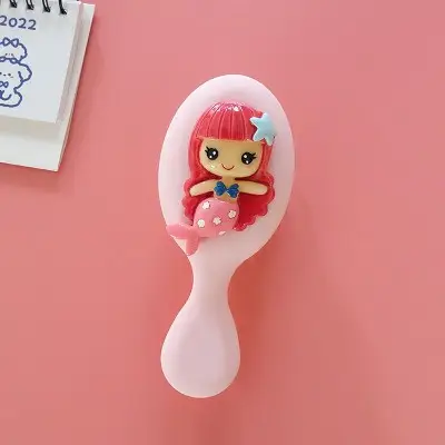 Cute Cartoon Hair Brush for Girls Pink - Image 6