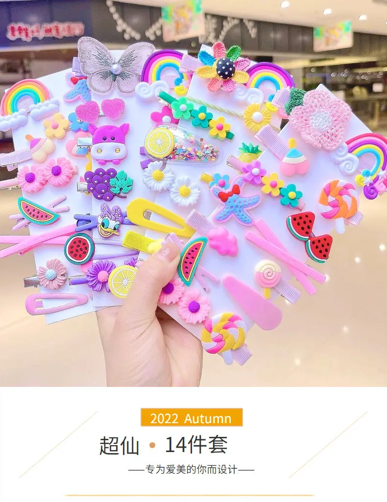 Trendy Colorful Korean Hair Clips for Girls — feature 2