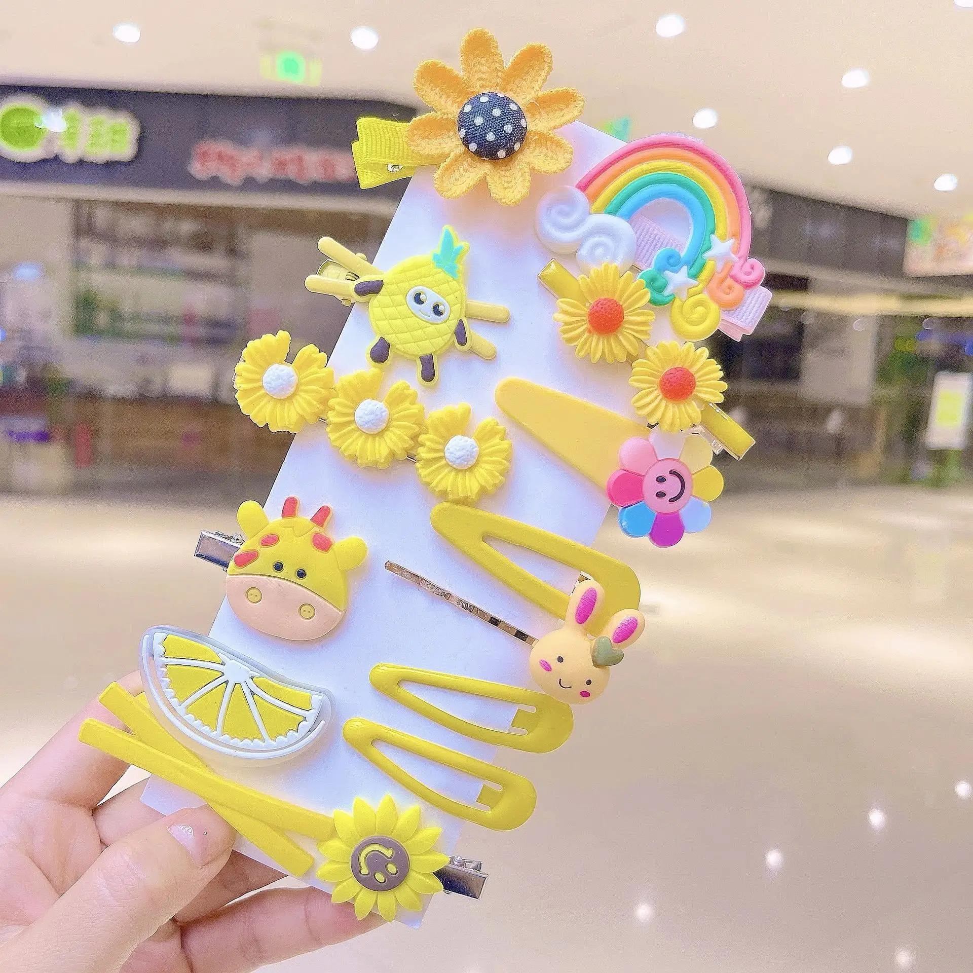 Trendy Colorful Korean Hair Clips for Girls
