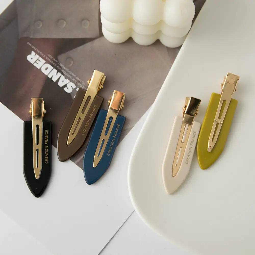 Elegant Light Luxury Hair Clips Gold All-match Bangs Clip - Image 8