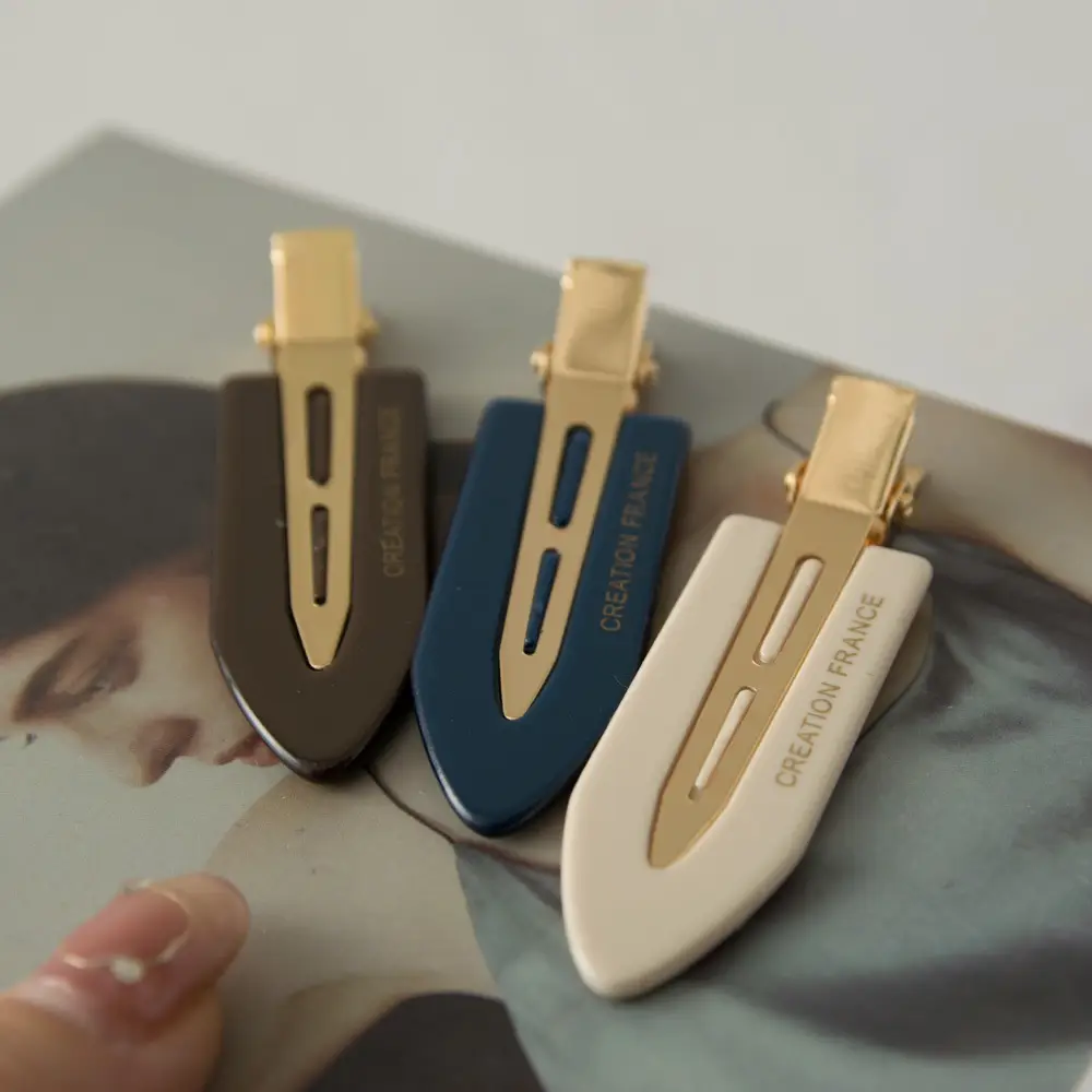 Elegant Light Luxury Hair Clips Gold All-match Bangs Clip - Image 9