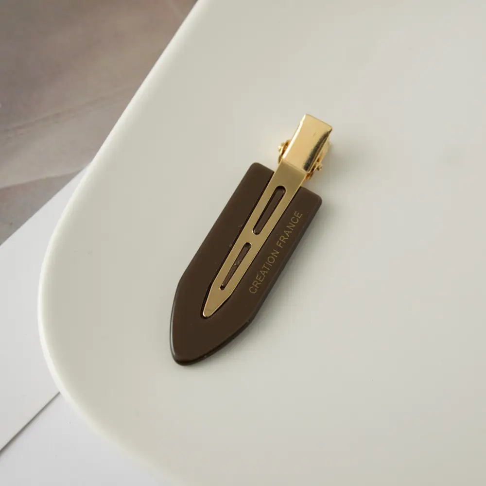 Elegant Light Luxury Hair Clips Gold All-match Bangs Clip - Image 3