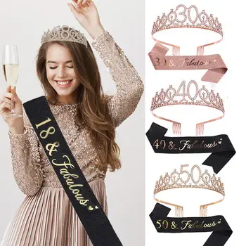New Birthday Rhinestone Letter Headband for Girls — feature 10