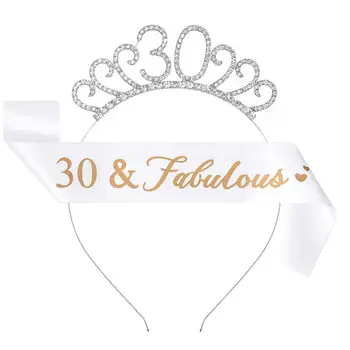 New Birthday Rhinestone Letter Headband for Girls — feature 11