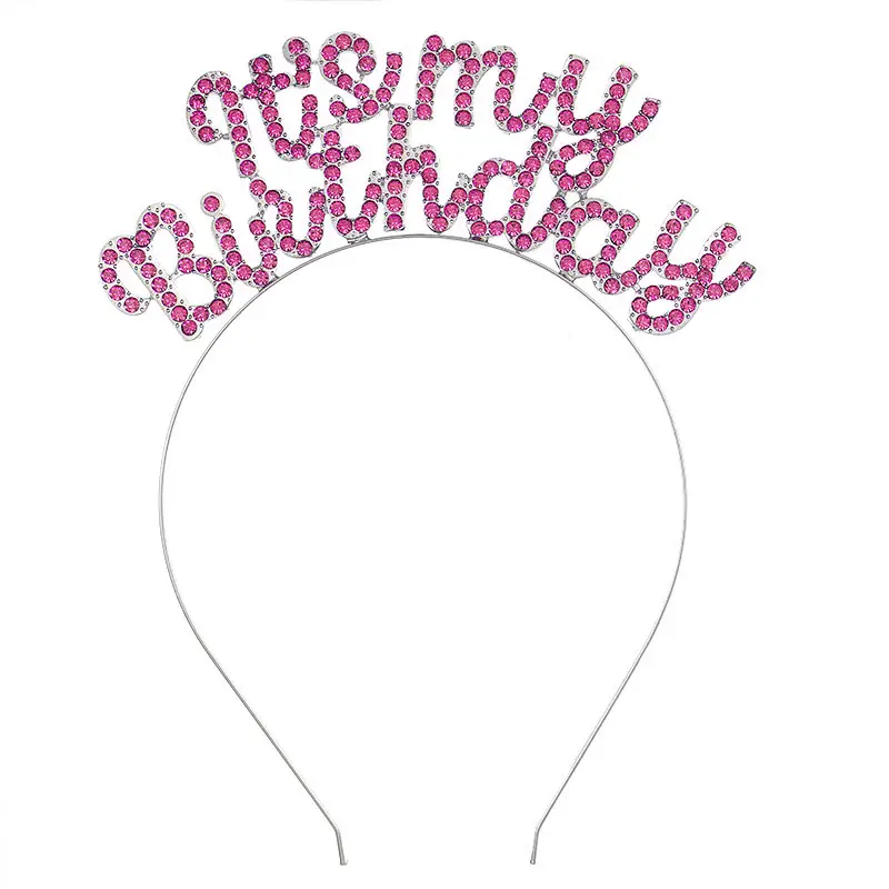 New Birthday Rhinestone Letter Headband for Girls - Image 10