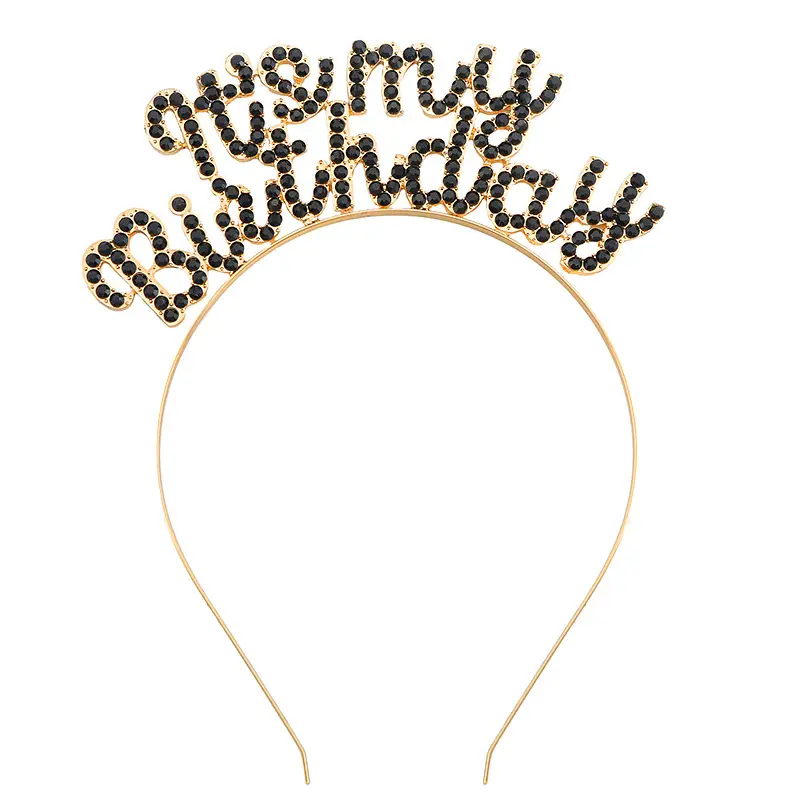 New Birthday Rhinestone Letter Headband for Girls - Image 9