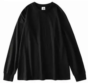 Long Sleeve T-Shirt White Black Cream Night Gray