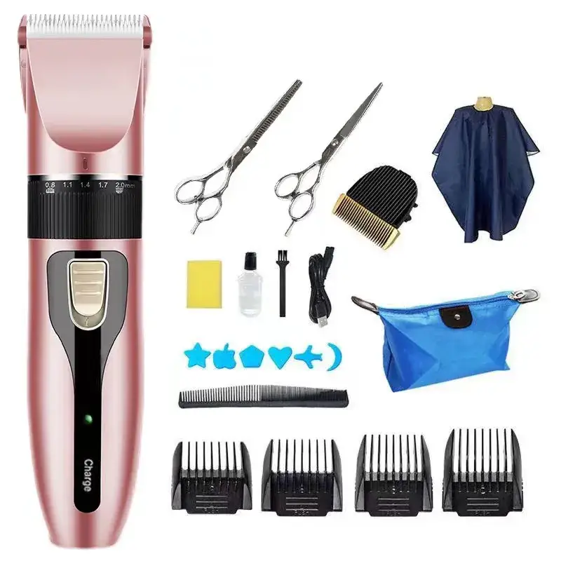 Rechargeable Ceramic Hair Clipper with 7 Blades - Image 11