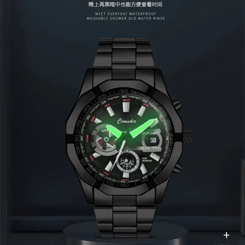 Men's Luxury Mechanical Watch with Large Dial & Waterproof Design - Image 8