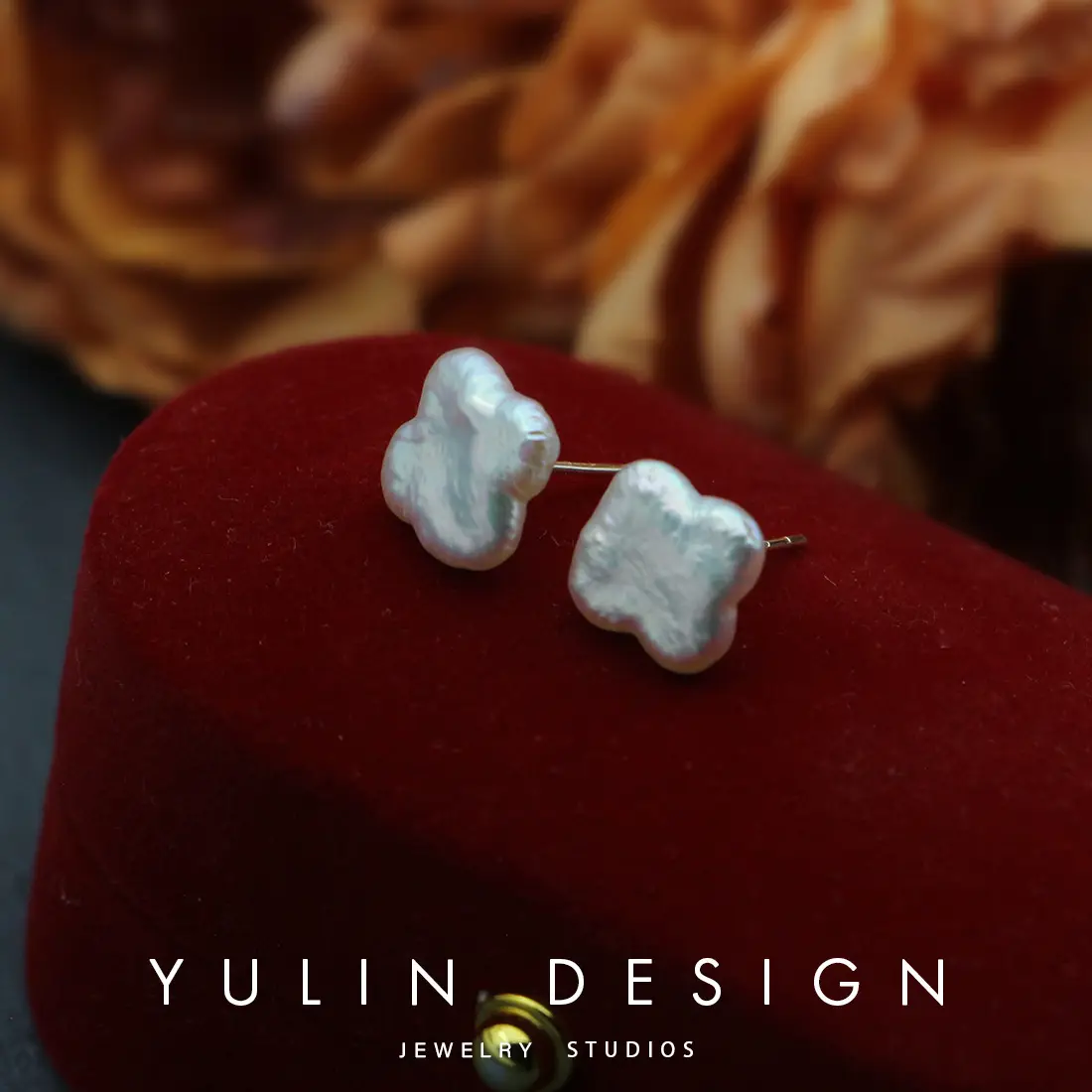 925 Sterling Silver Natural Freshwater Heart Earrings - Image 3