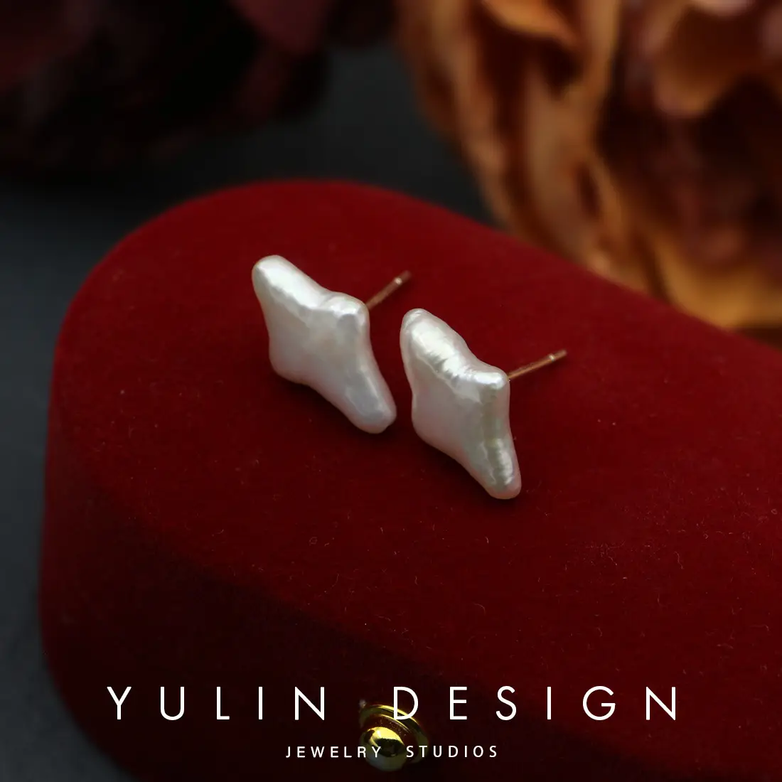 925 Sterling Silver Natural Freshwater Heart Earrings - Image 2