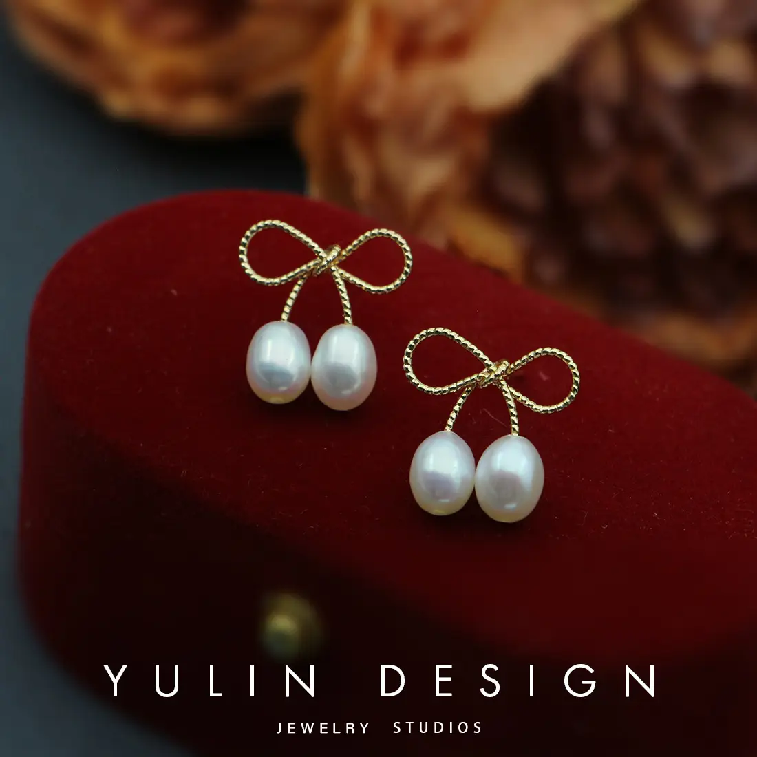 S925 Silver Sweet Bow Pearl Earrings for Women - Image 3