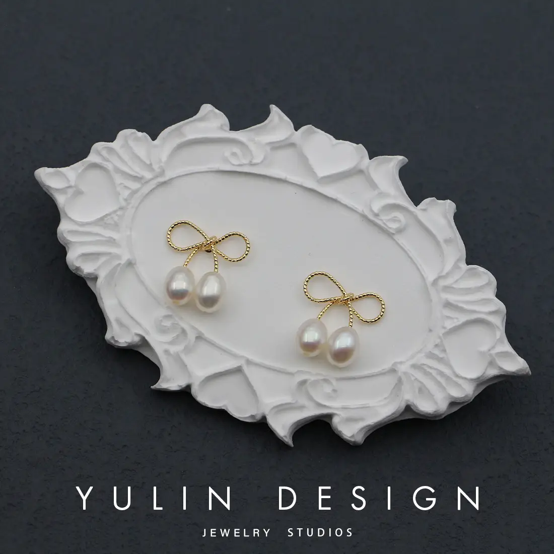 S925 Silver Sweet Bow Pearl Earrings for Women - Image 5