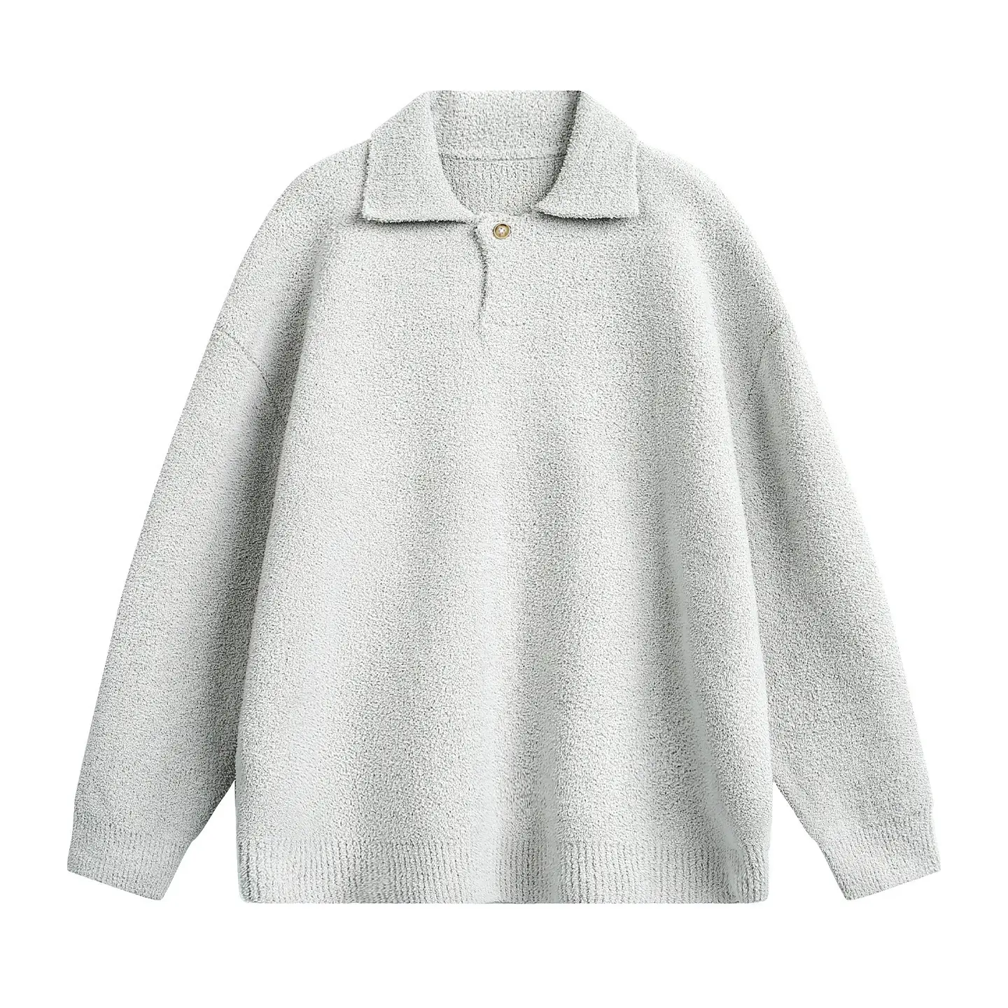Tan Knit Cardigan Sweater for Men - Image 4