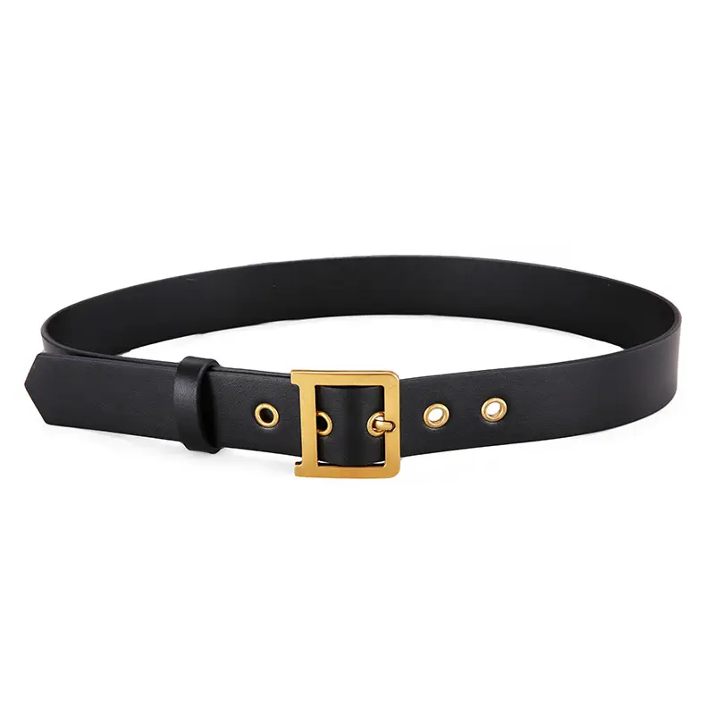 Red Vintage Genuine Leather Belt for Women - Image 3