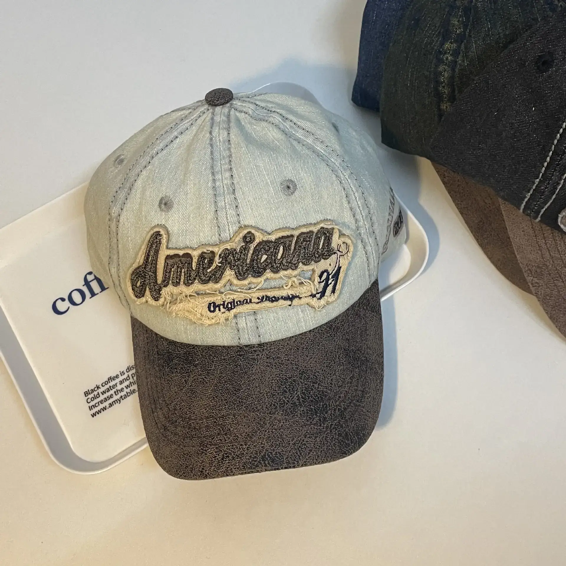 American Style Retro Distressed Cap for Women Men - Image 9