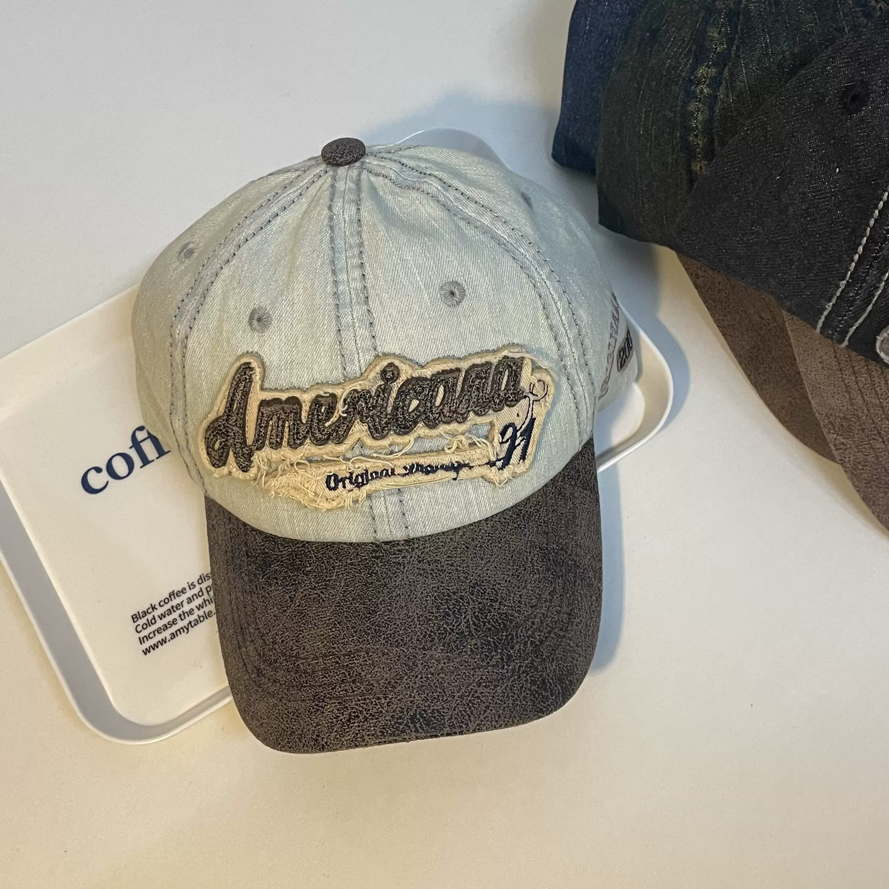 American Style Retro Distressed Cap for Women Men — feature 12