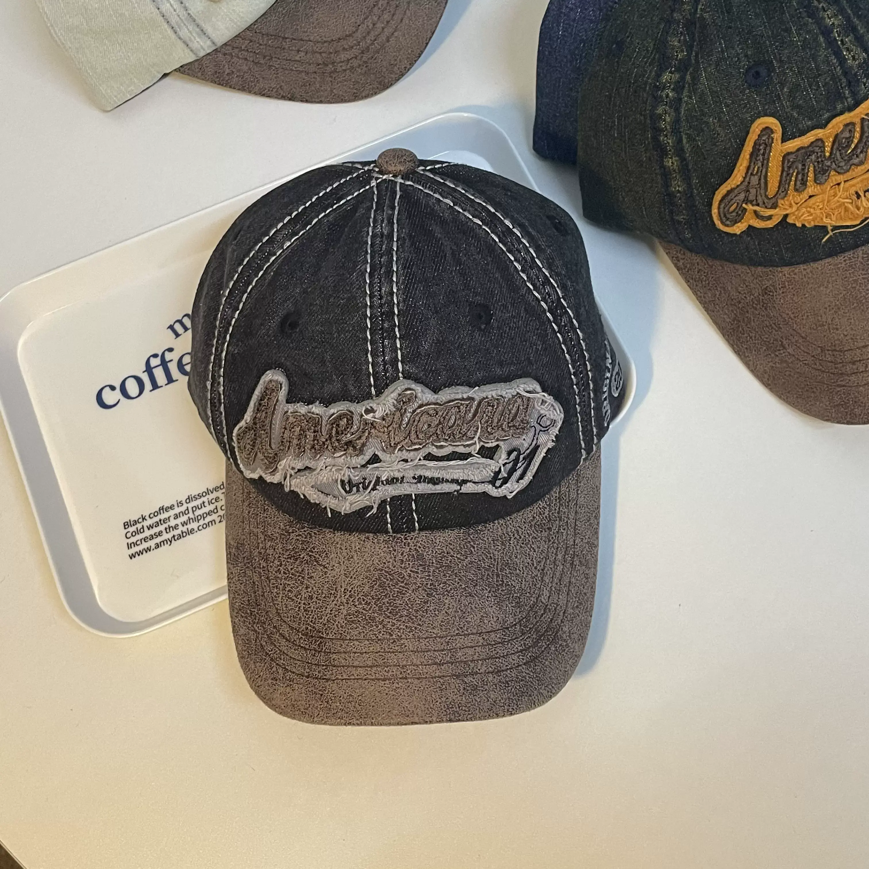 American Style Retro Distressed Cap for Women Men — feature 13