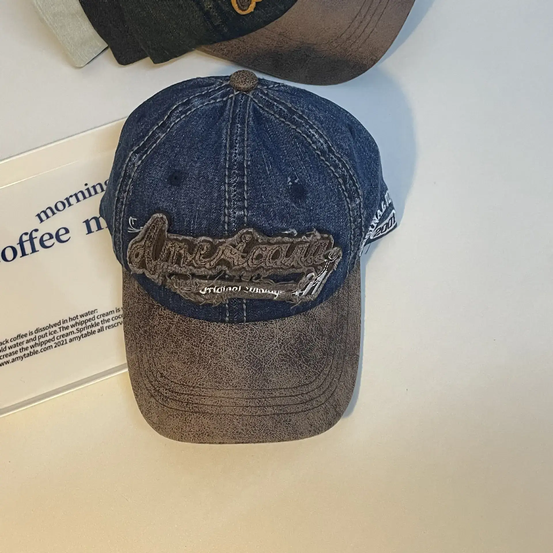 American Style Retro Distressed Cap for Women Men - Image 4