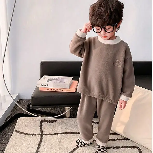 Boys & Girls Winter Fleece Pajamas 2022 - Image 3