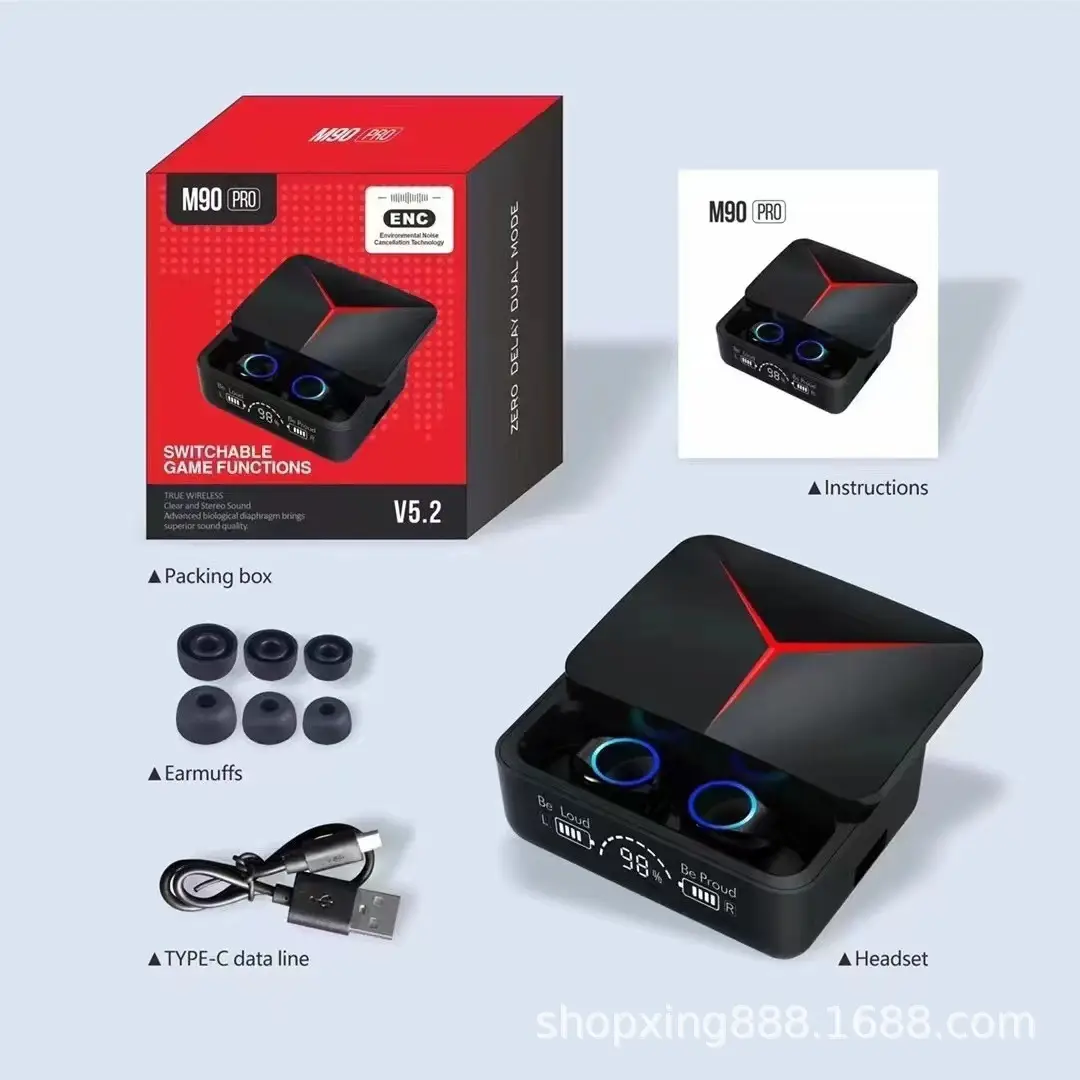 M90 Bluetooth Headset True Wireless Sports In-Ear TWS - Image 4