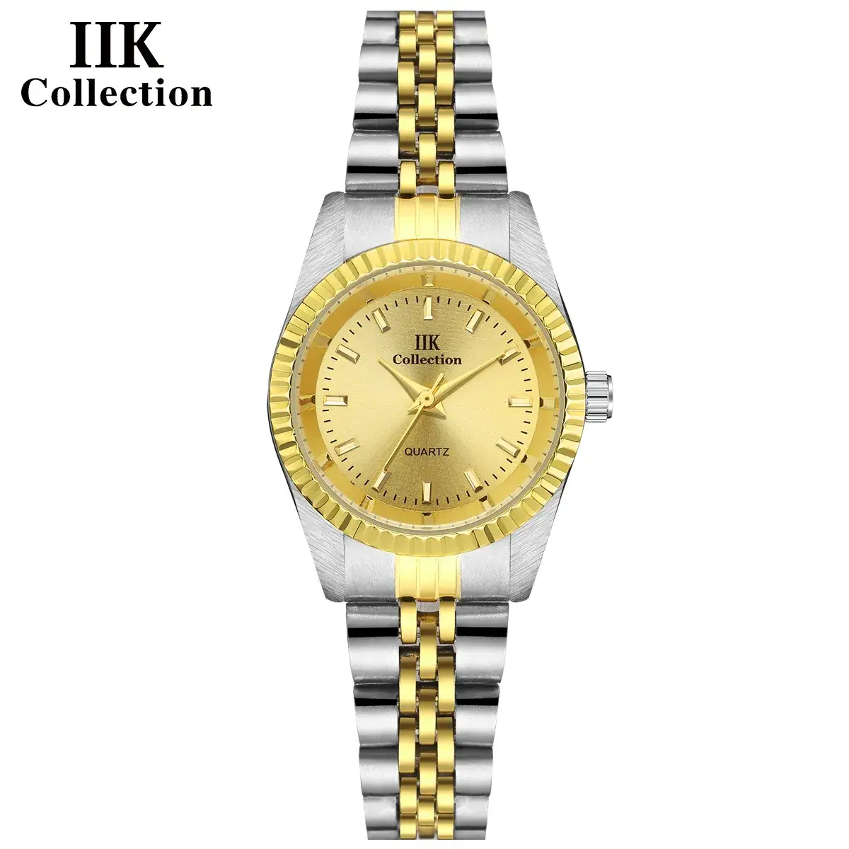 IIK Women's Green Quartz Watch Stainless Steel Strap - Image 3