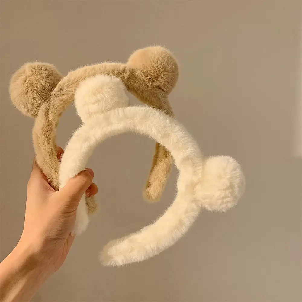 Autumn Plush Rabbit Ear Headband for Girls - Image 13