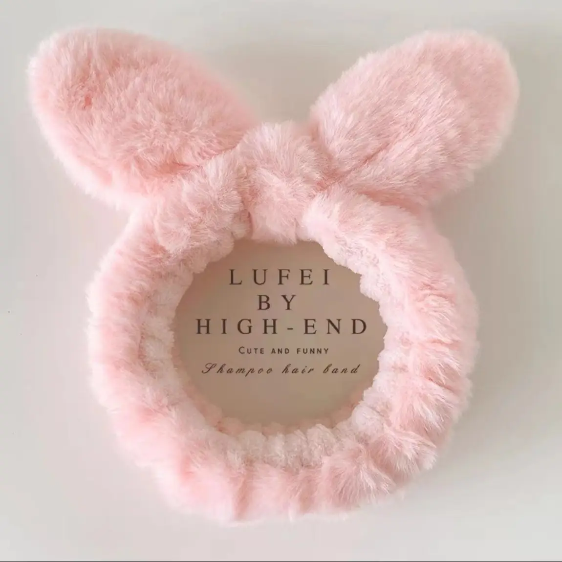 Autumn Plush Rabbit Ear Headband for Girls - Image 6