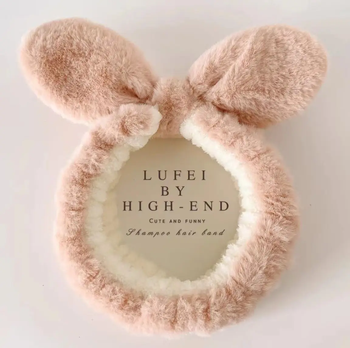 Autumn Plush Rabbit Ear Headband for Girls - Image 7
