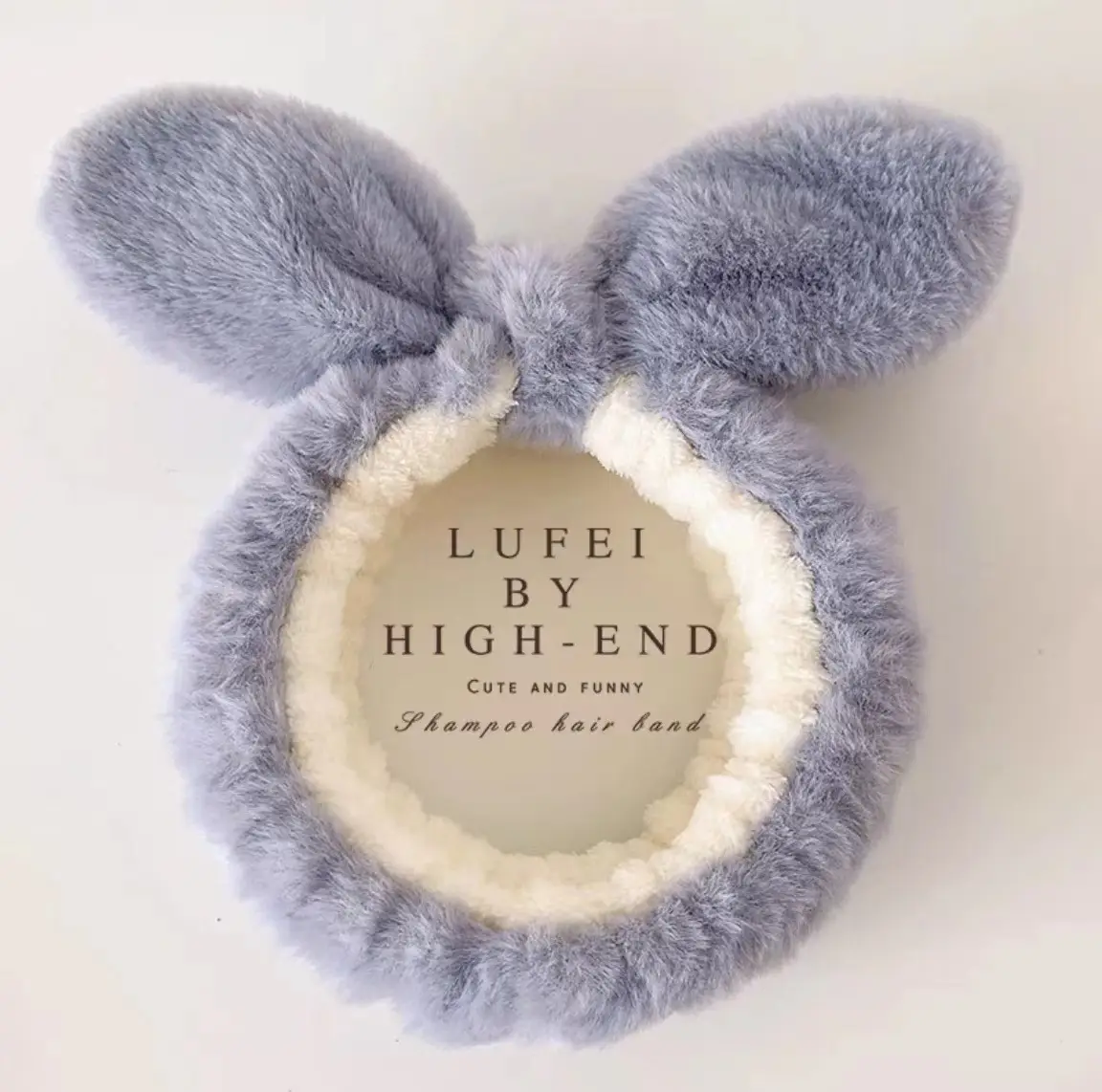 Autumn Plush Rabbit Ear Headband for Girls - Image 8