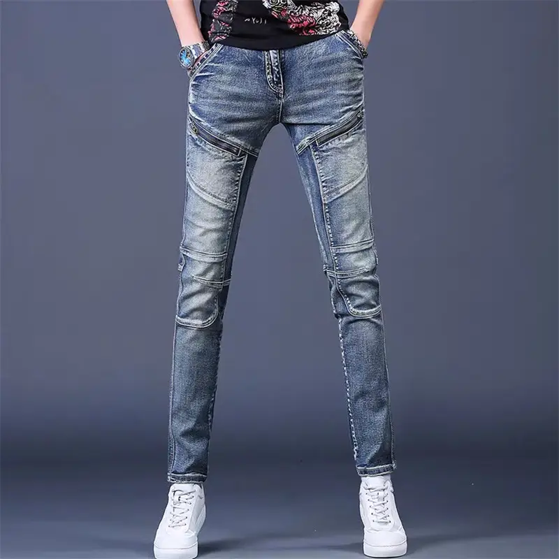 Men's Slim Fit Stretch Jeans Spring Autumn Trendy - Image 11