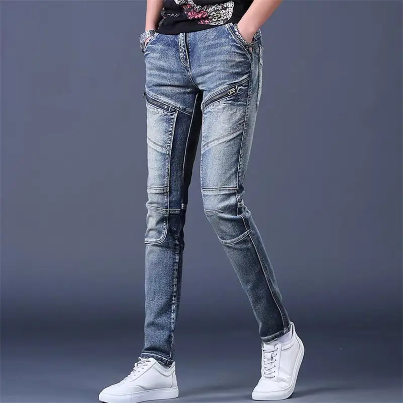 Men's Slim Fit Stretch Jeans Spring Autumn Trendy - Image 13