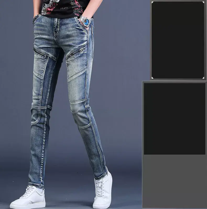 Men's Slim Fit Stretch Jeans Spring Autumn Trendy — feature 3