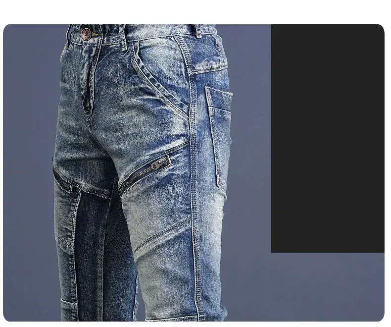 Men's Slim Fit Stretch Jeans Spring Autumn Trendy — feature 6