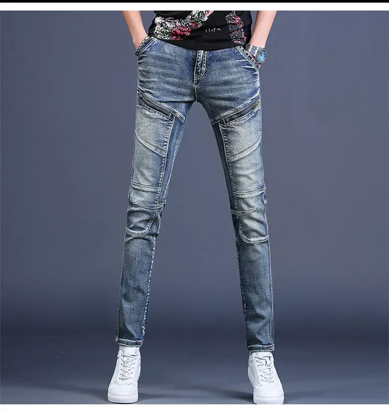 Men's Slim Fit Stretch Jeans Spring Autumn Trendy — feature 9