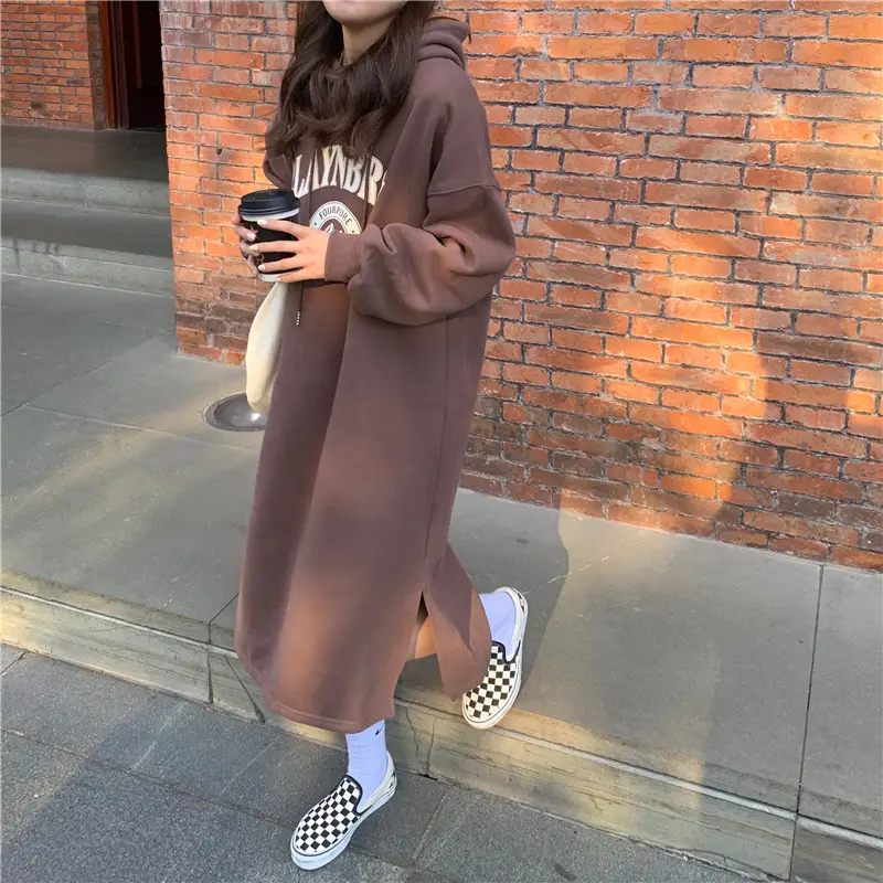 Women Velvet Padded Over-the-Knee Skirt 2022 Winter — feature 6