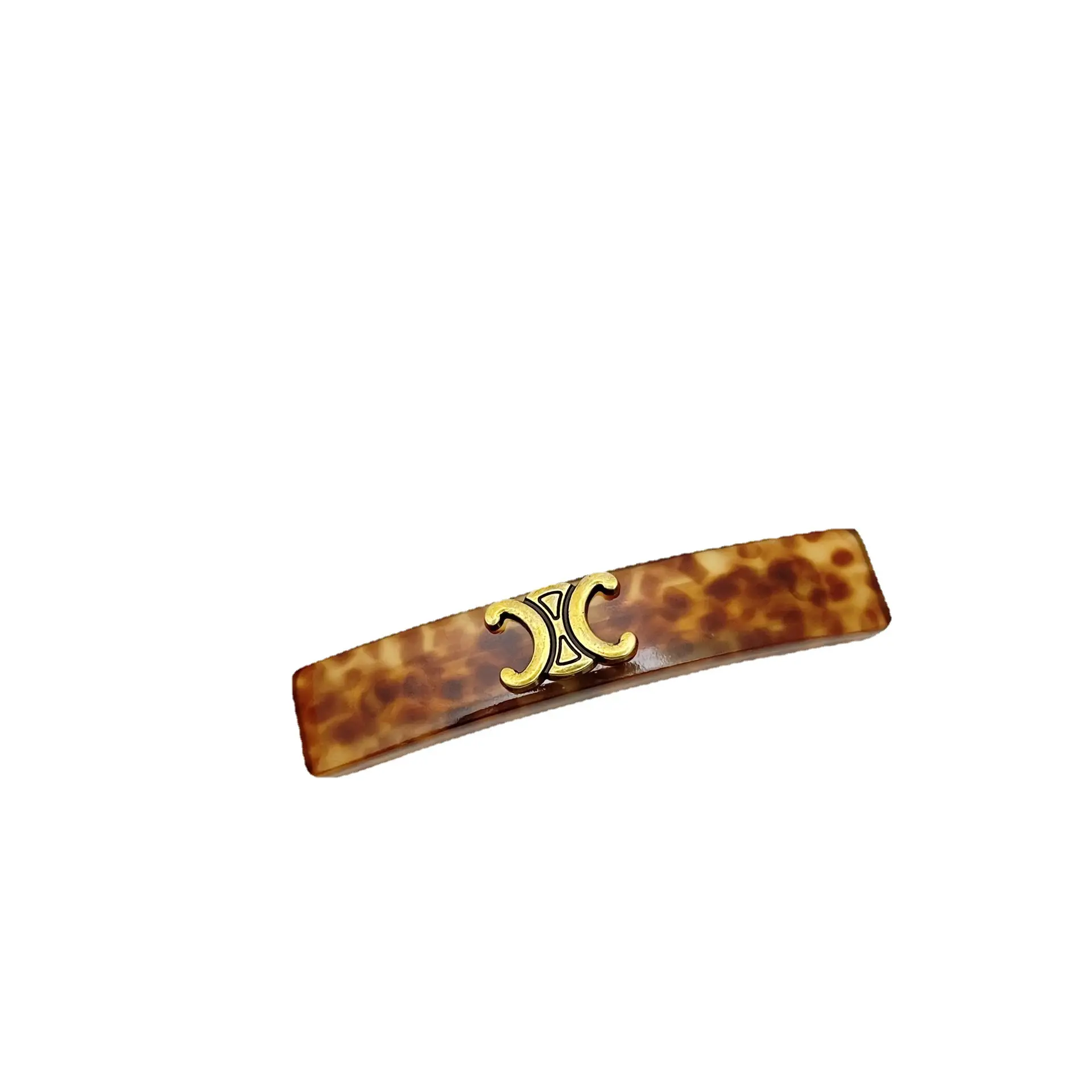 Caramel Embossed Hair Clip for Women Autumn Winter - Image 8